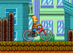 Барт Симпсон снова на велосипеде