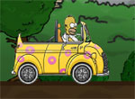 Гомер мчится на кабриолете