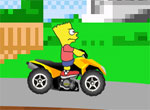 Барт Симпсон клоуны и мотоцикл