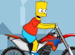 Барт симпсон на мотоцикле