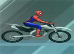 Человек Паук на мотоцикле